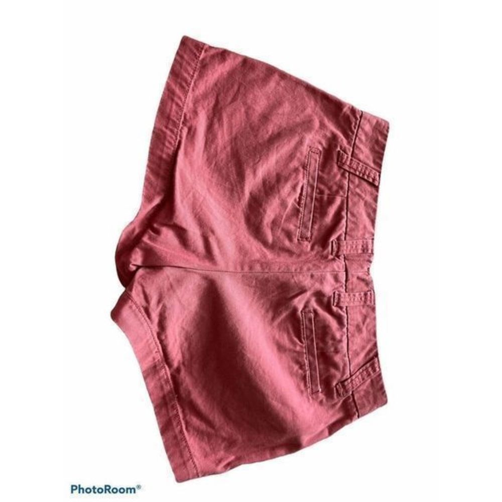 J Crew Womens 6 Shorts Minnow Fish Chino 3" Inseam‎ Salmon Red Orange Cotton - Picture 3 of 5
